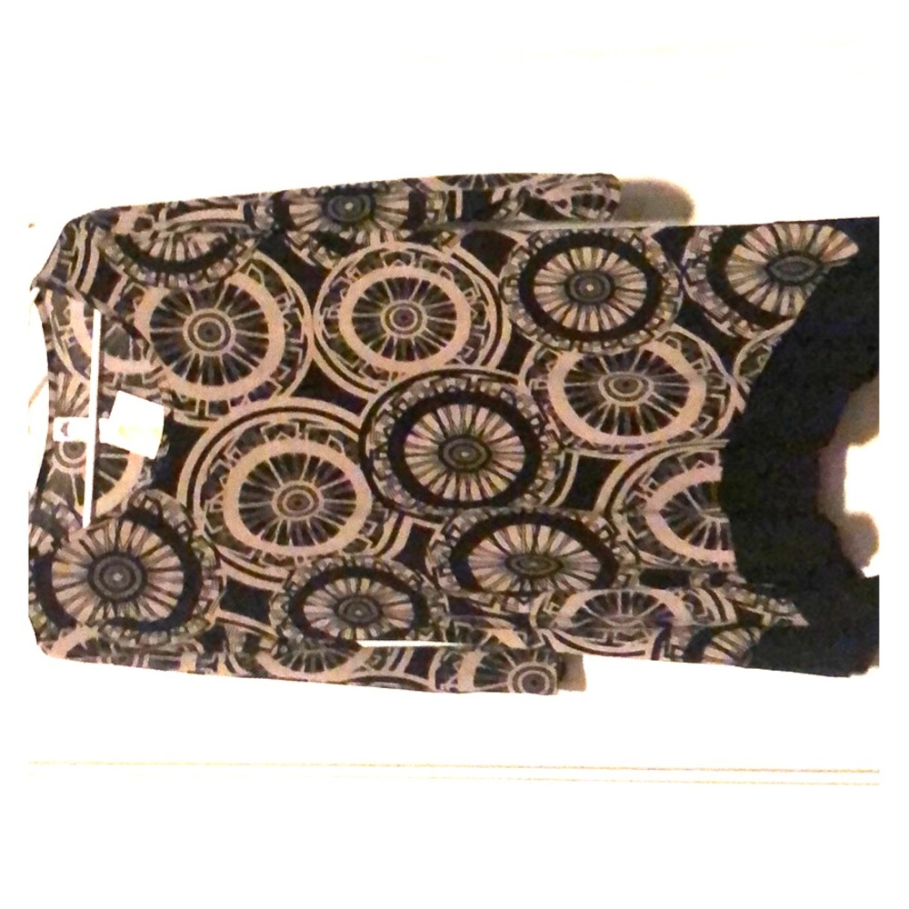 Tan and black boutique tunic